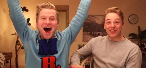 Kalvijn en Peter juichen