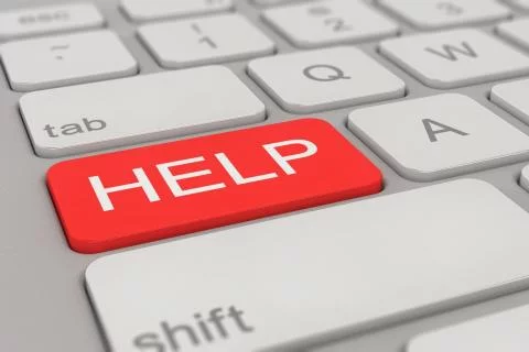 helpknop op een toetsenbord